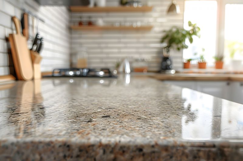 Granite Countertop with Decorative Pattern