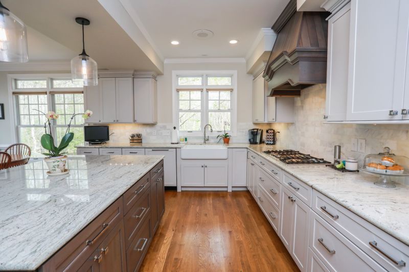Kitchen with Light-Colored Granite